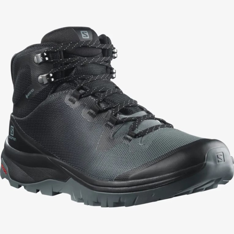 Black Salomon Vaya Mid GTX Women's Hiking Boots | IE TM8146